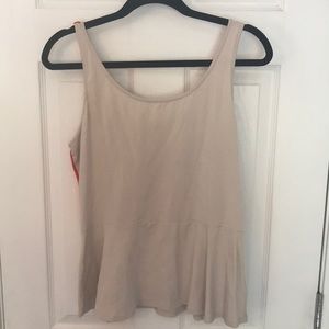 Express color block peplum top